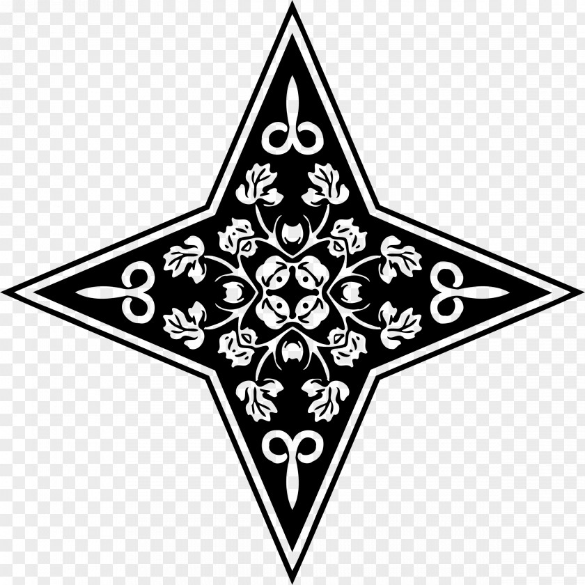 Star Line Art Symbol Clip PNG