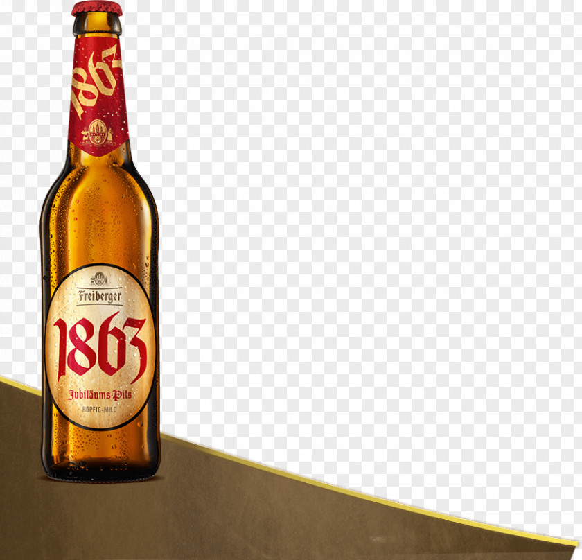 Traditional Culture Freiberger Brauhaus Pilsner Beer Bottle PNG