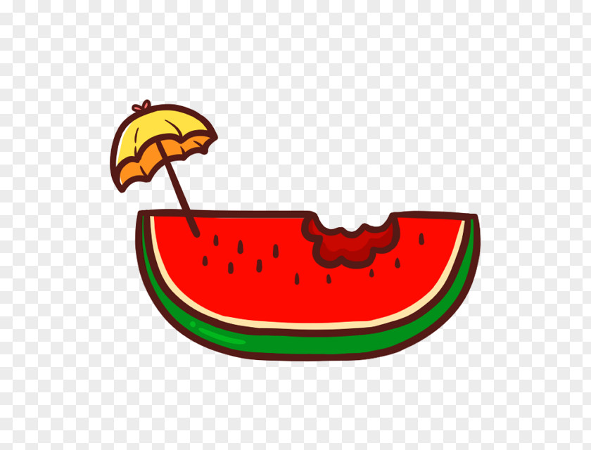 Lovely Watermelon Summer Drinks Cartoon Clip Art PNG