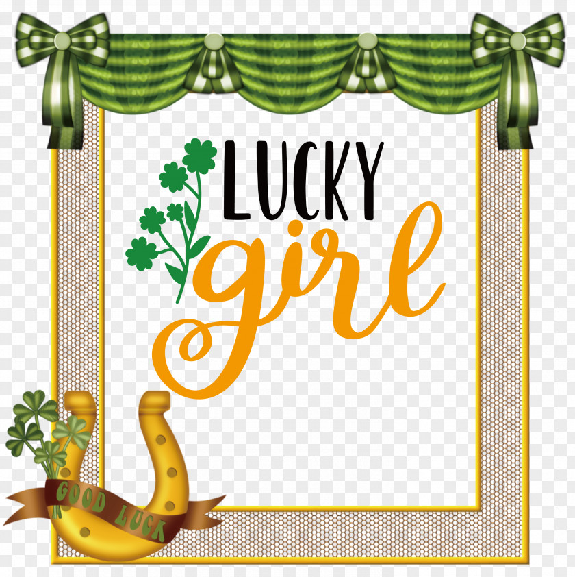 Lucky Girl Patricks Day Saint Patrick PNG