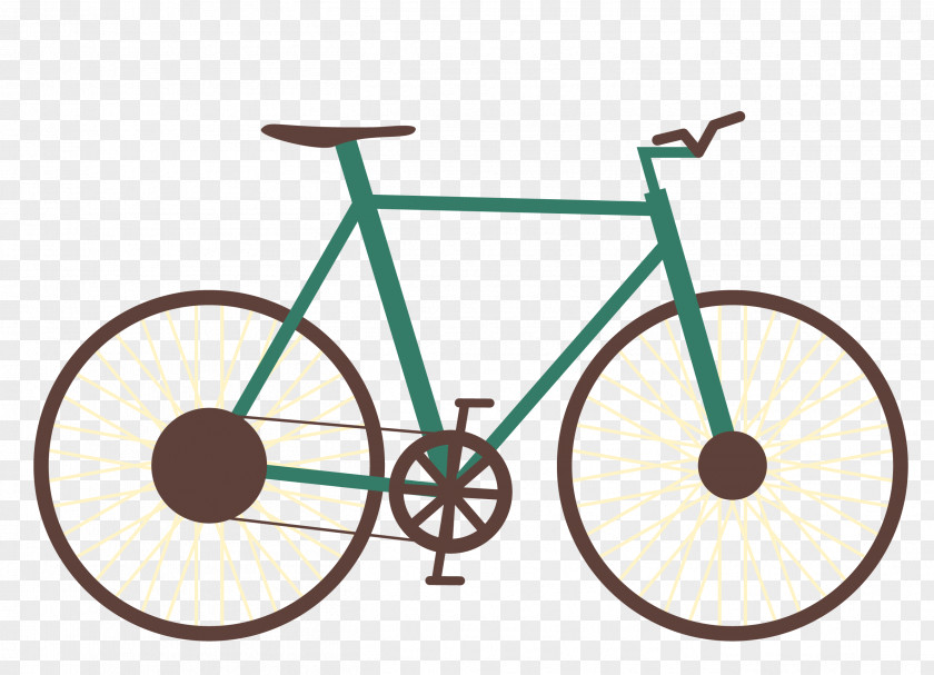 Vector Flat Bike Single-speed Bicycle Fixed-gear Road Brooklyn Co. PNG