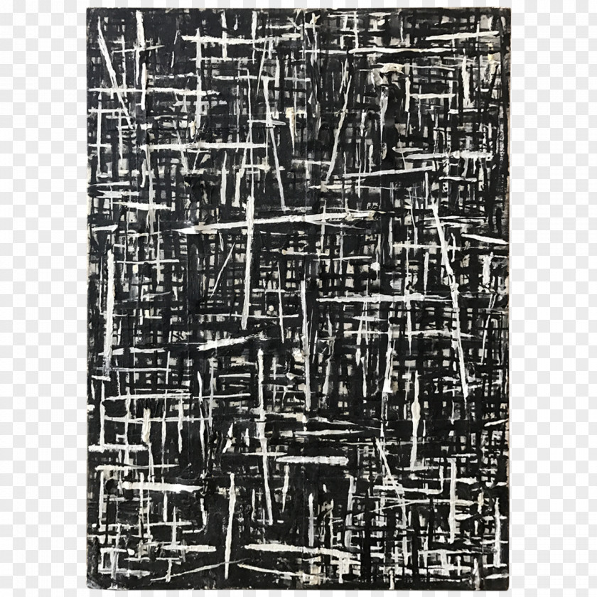 Black And White Watercolor On Oil Painting Abstract Art PNG