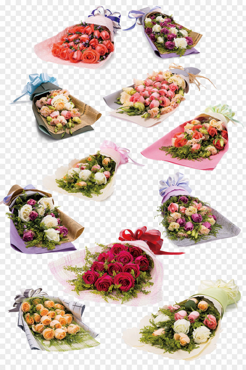 Bouquet Flower Rose Wedding Invitation PNG