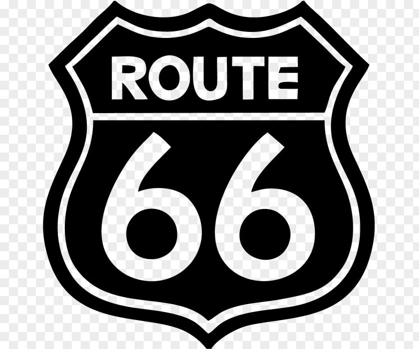 Route U.S. 66 Car Sticker Wall Decal PNG