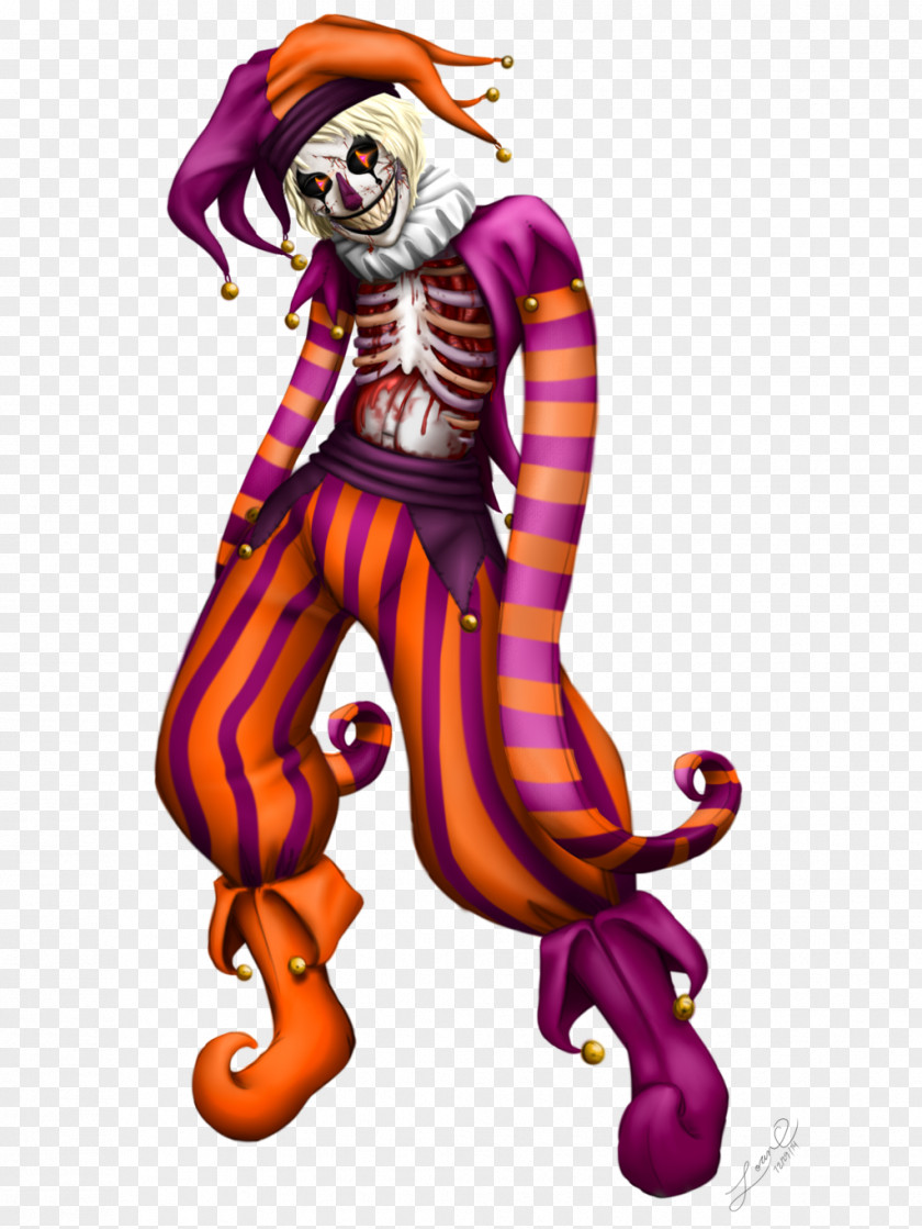 Clown Legendary Creature Cartoon Costume Design PNG