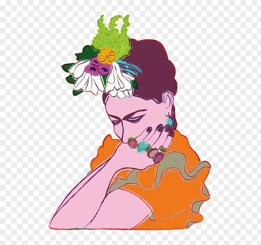 FRIDA Mudec Paper Female Clip Art PNG