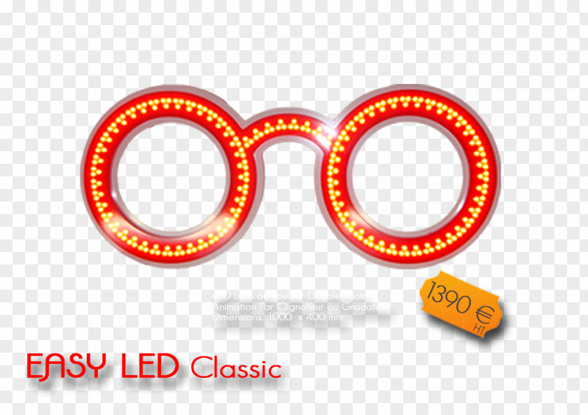 Glasses Optician Advertising Marquee Light-emitting Diode PNG