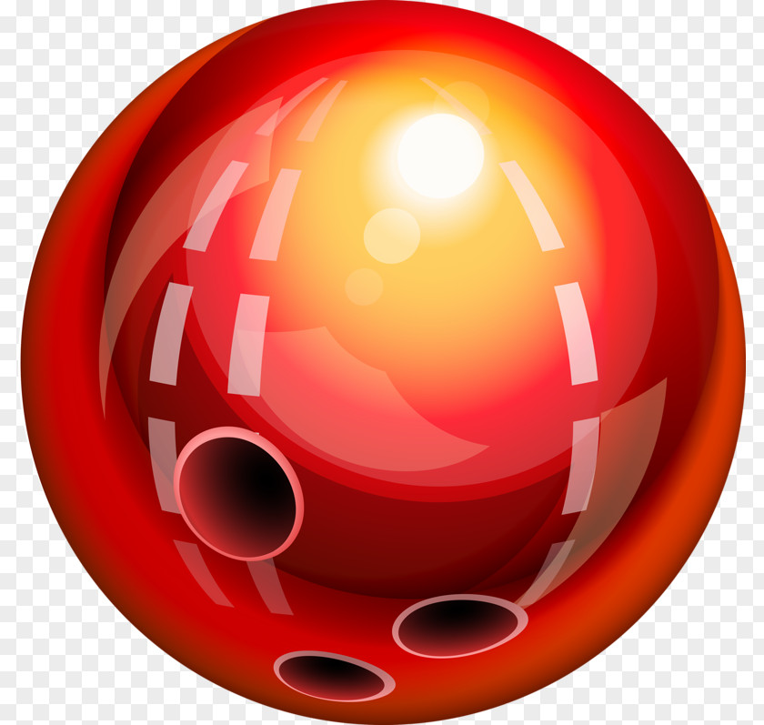 Red Bowling Ball Ten-pin PNG
