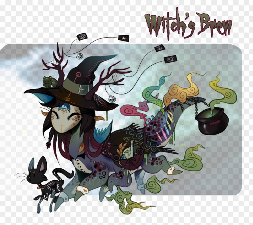 Witches Brew Cartoon Legendary Creature PNG