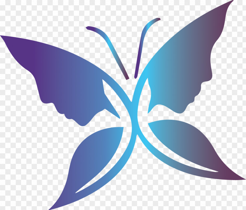 Clip Art M. Butterfly Purple Symmetry Woman PNG