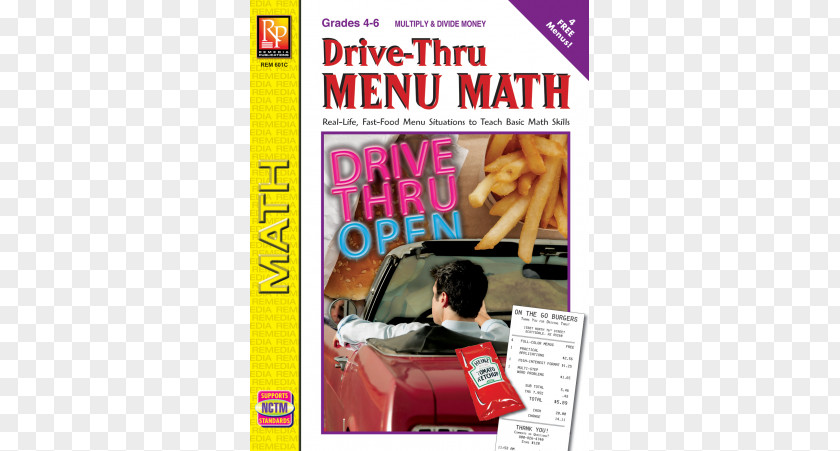 Drive Thru Fast Food Drive-through Subtraction Mathematics Basic Math PNG