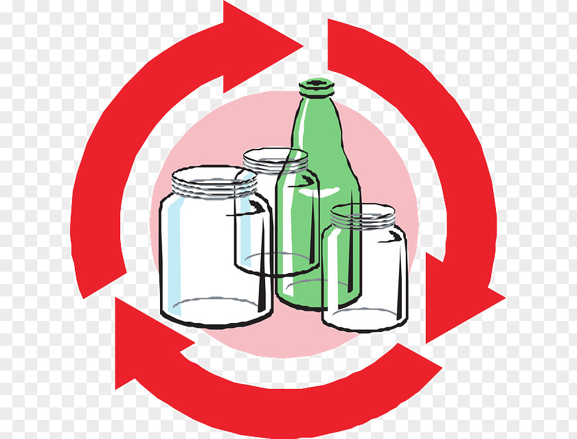 Glass Recycling Symbol Bottle PNG