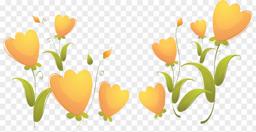 Orange Flowers Royalty-free Fukei PNG