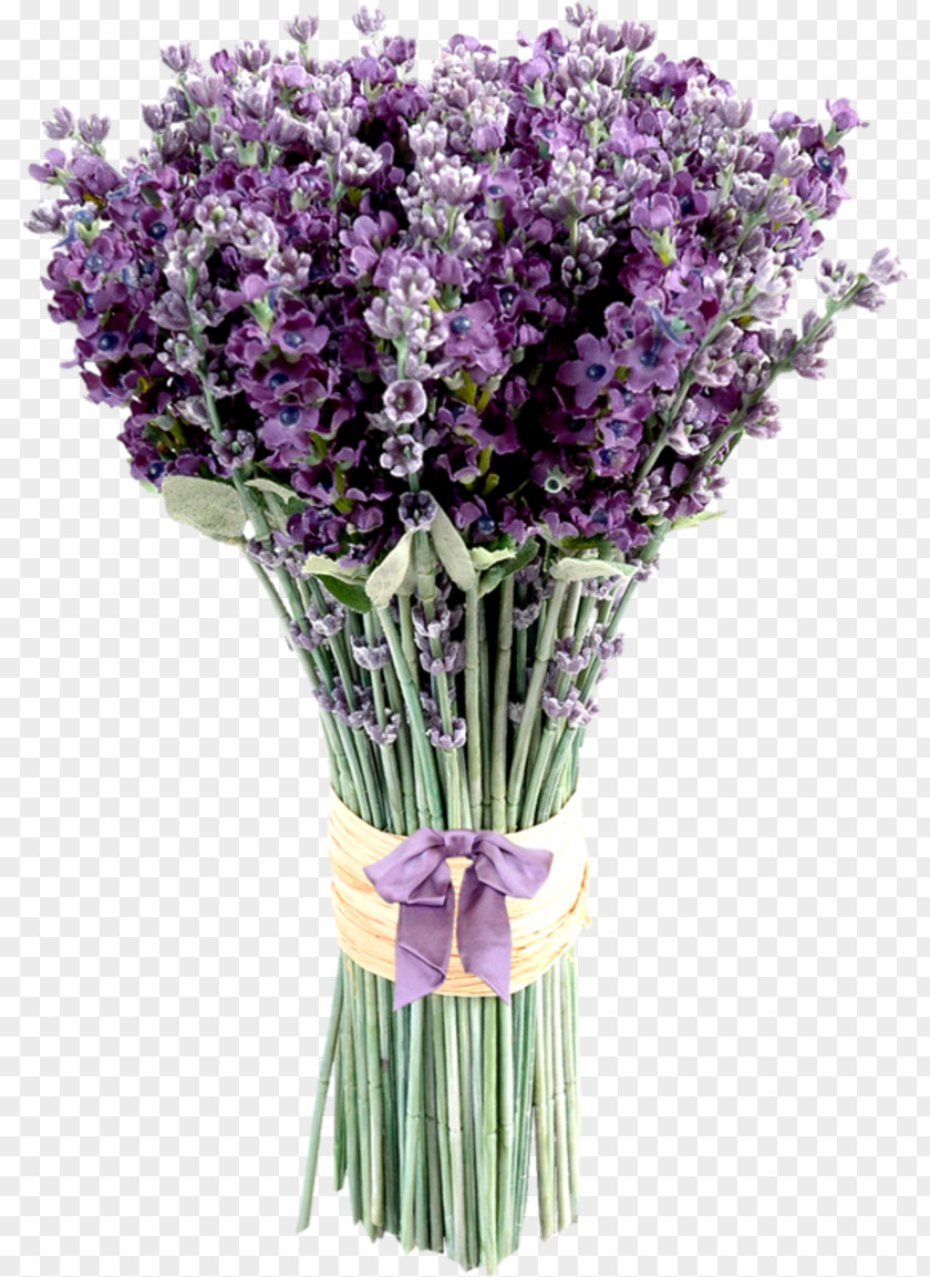 Barn Swallow Flower Bouquet Lavender PNG