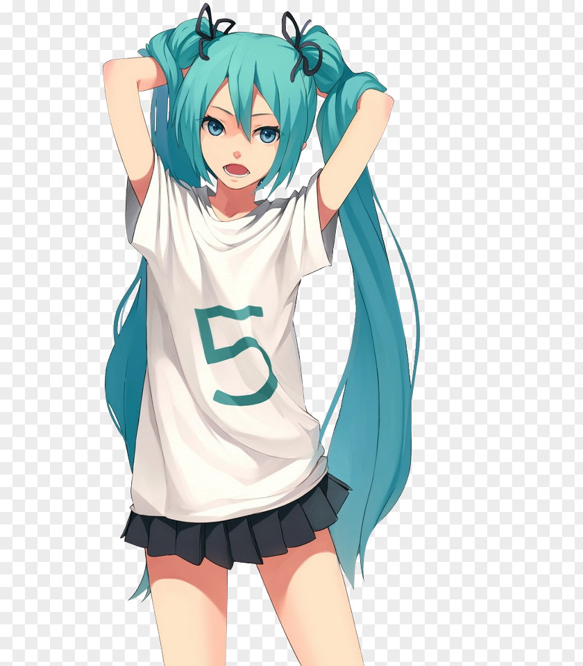 Hatsune Miku Desktop Wallpaper PNG