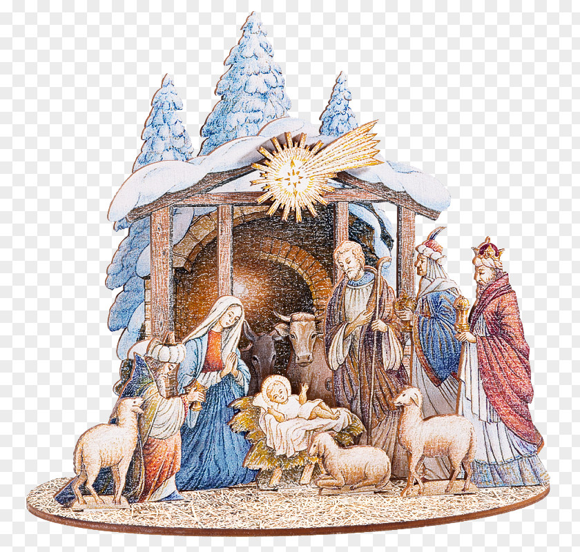 Interior Design Figurine Nativity Scene PNG