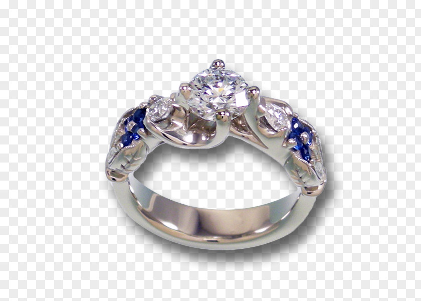 Sapphire Wedding Ring Body Jewellery PNG