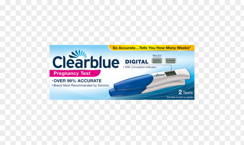 Single-PackPregnancy Clearblue Digital Pregnancy Test With Conception Indicator PNG