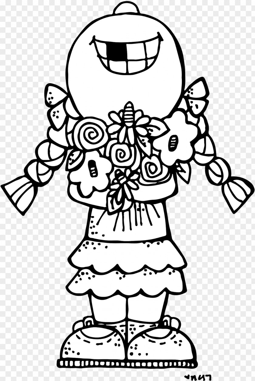The Little Monkey Scatters Flowers Drawing Coloring Book Clip Art PNG