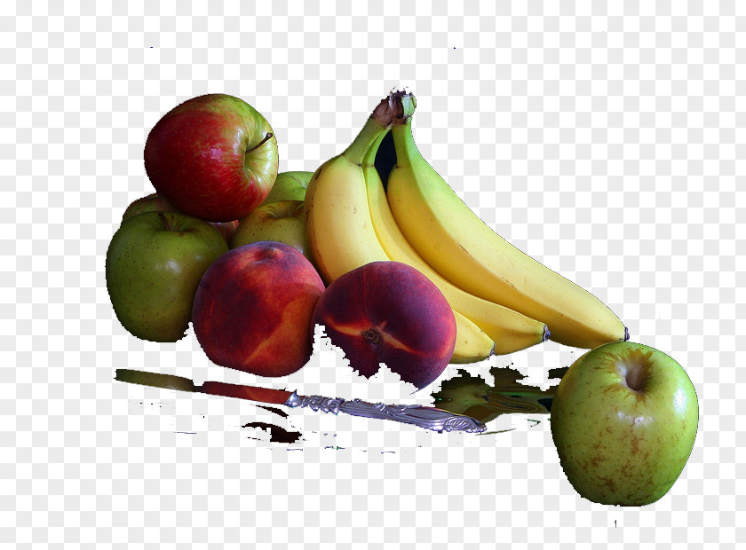 Apple Bananas Plums Banana Still Life Fruit Auglis PNG