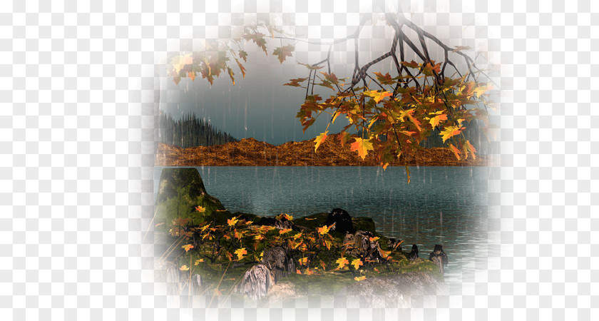 Autumn Landscape Season Chanson D'automne Painting PNG