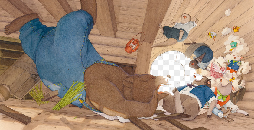 Bear Cabin Otter China Central Academy Of Fine Arts Illustration PNG