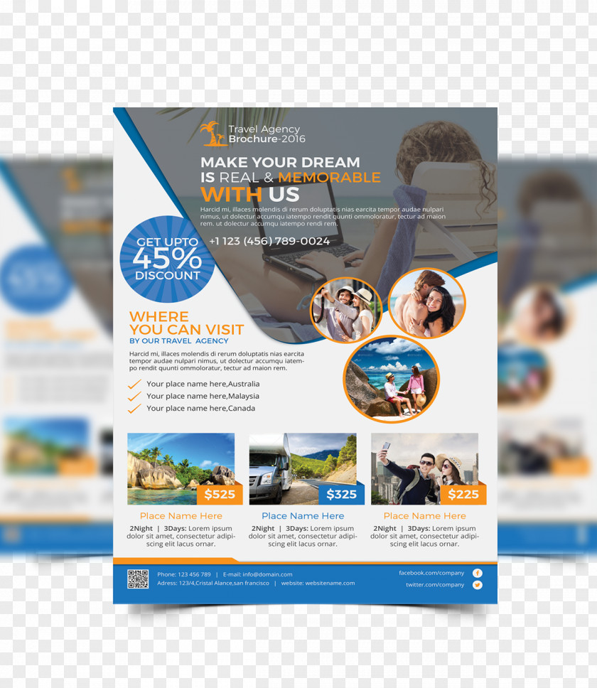 Design Brochure Flyer Printing Business PNG