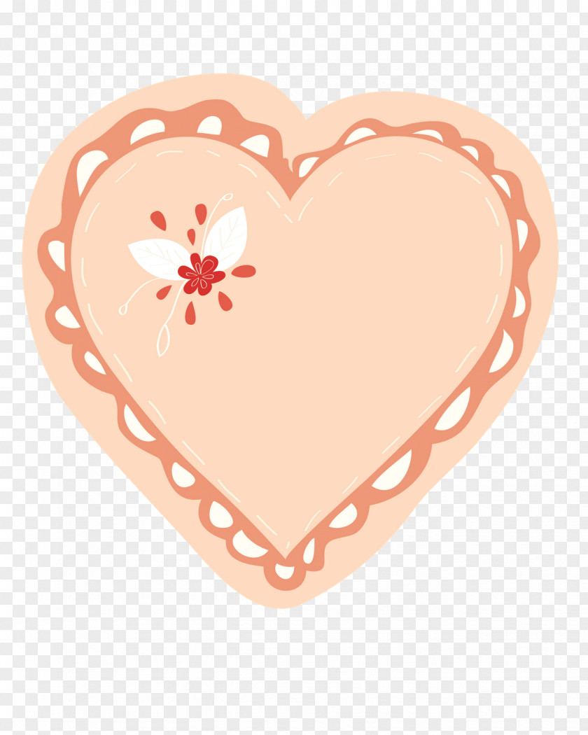 HEART FLOWER Heart Love Peach PNG