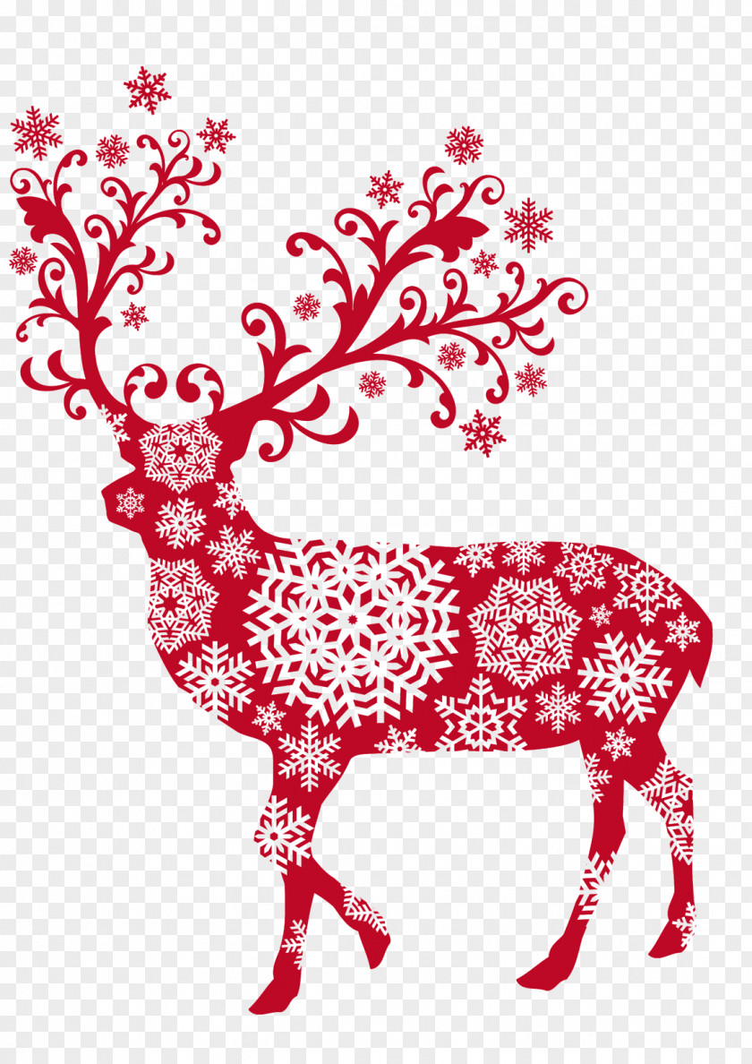 Reindeer Rudolph Santa Claus Christmas PNG