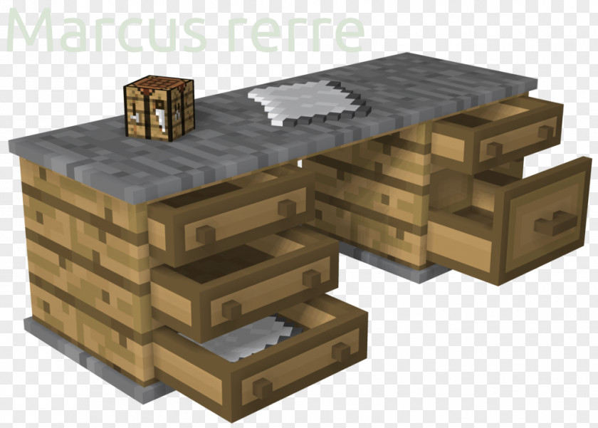 Student Table Minecraft Furniture Desk Mod PNG