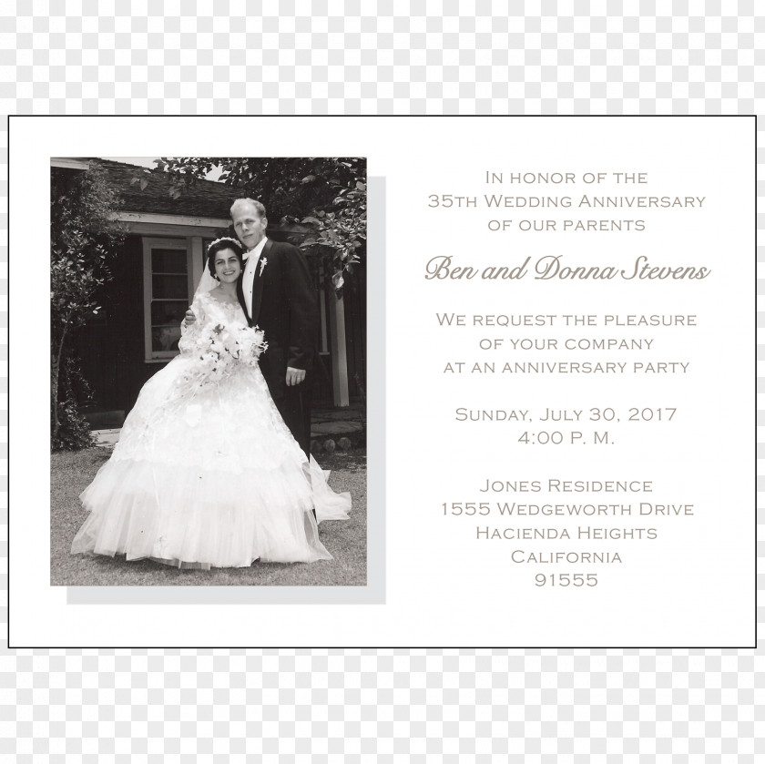 Celebration Wedding Invitation Dress Bride Anniversary PNG