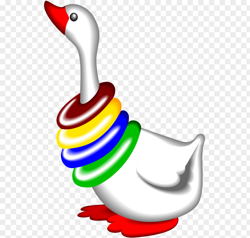 Goose With Collar Mother Domestic Cartoon Clip Art PNG