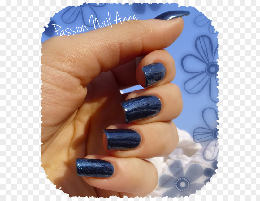 Gourd Fruit Nail Polish Manicure Cobalt Blue PNG