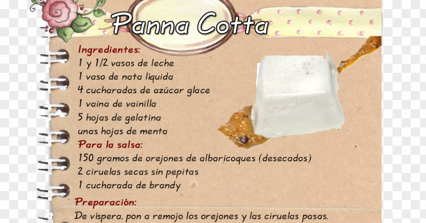 Panna Cotta Paper Food Font PNG