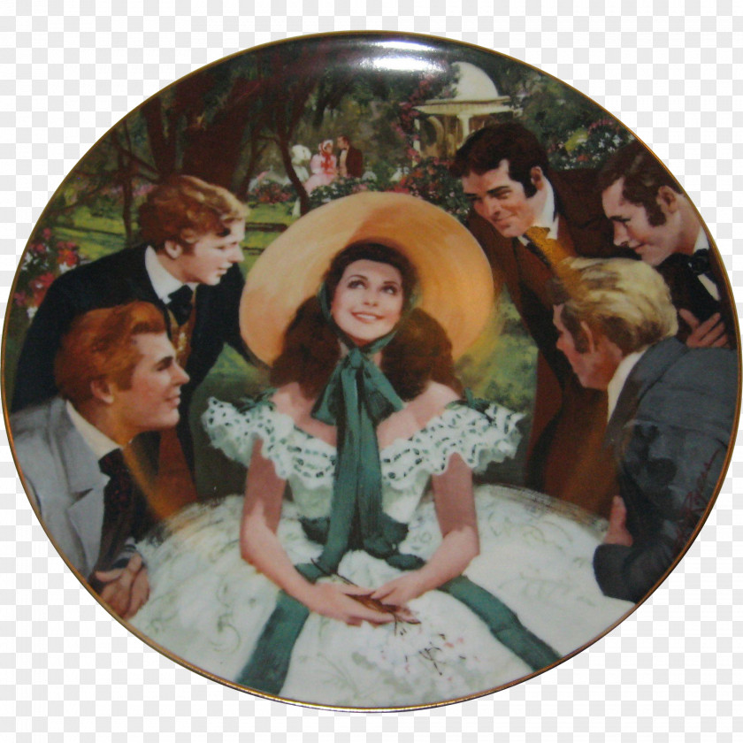 Plate Scarlett O'Hara Porcelain Book Tableware PNG