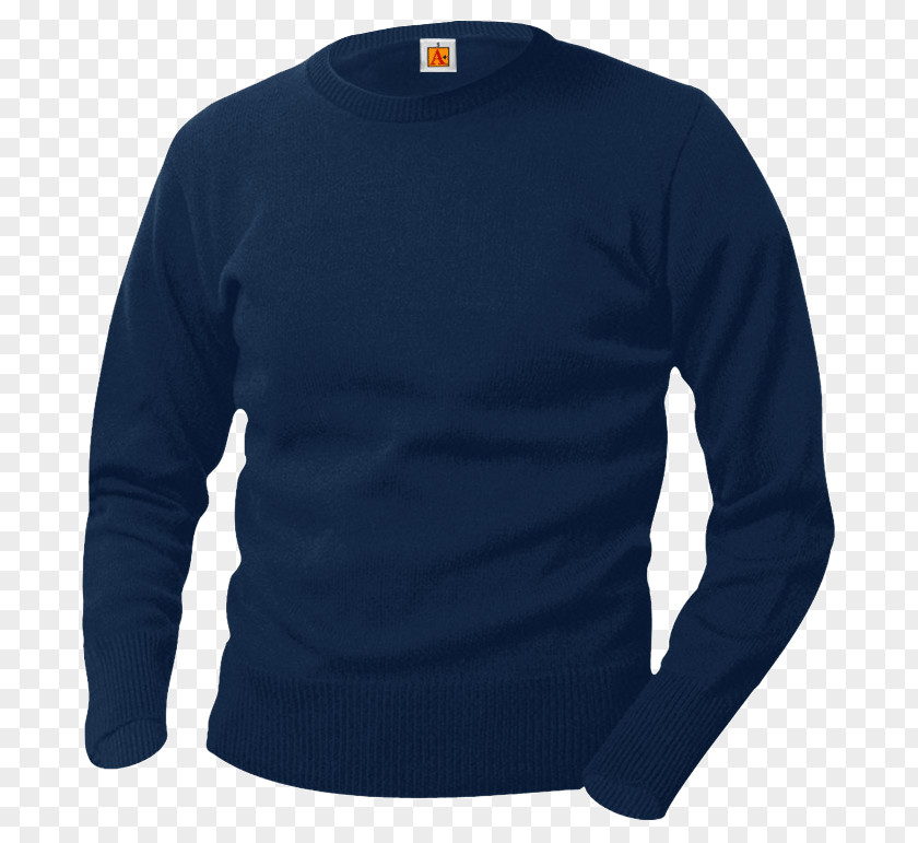 T-shirt Long-sleeved Sweater Crew Neck PNG