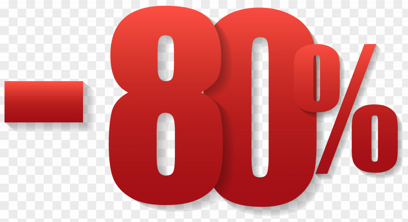 -80% Off Sale Clipart Image PNG
