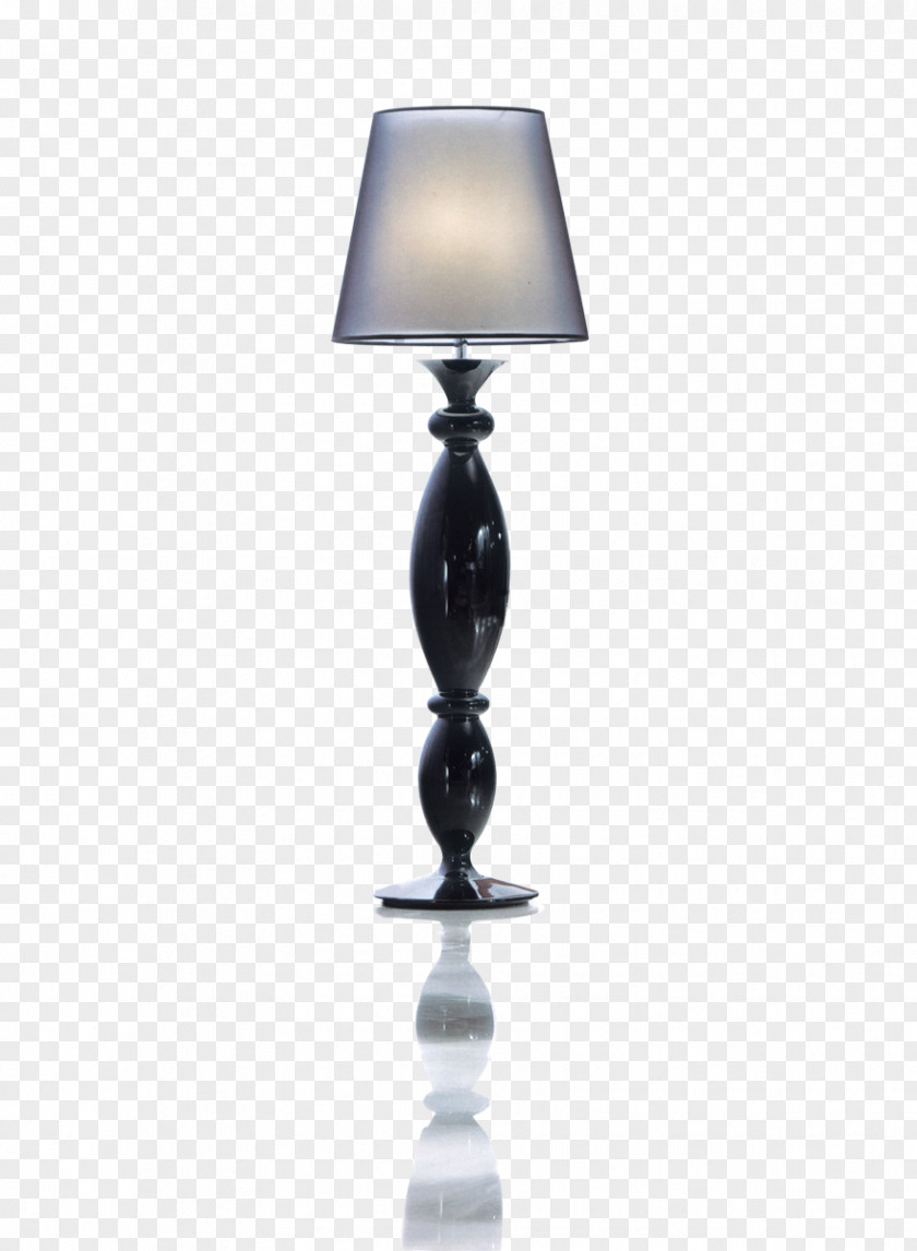 Black Floor Lamp Light Lampe De Bureau PNG