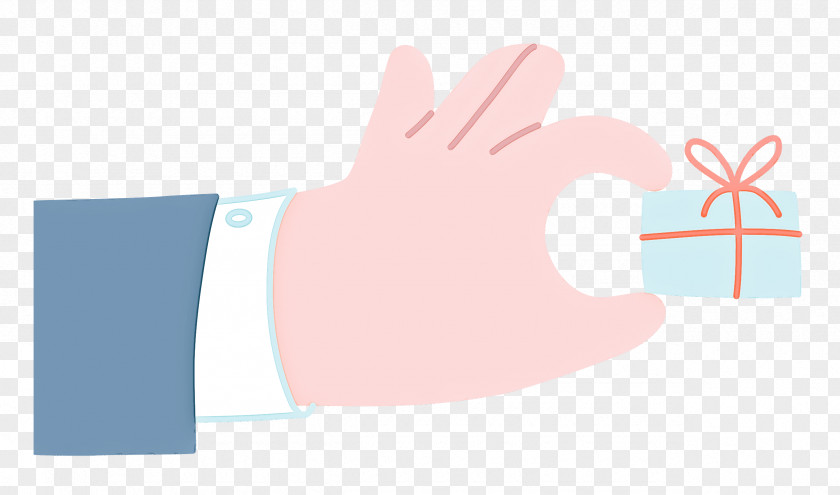 Hand Pinching Present Hand Gift PNG