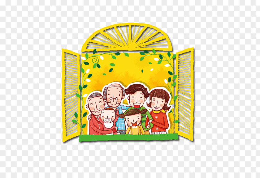 Happy Family Cartoon Comics Illustration PNG