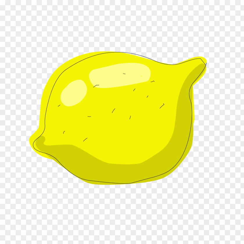 Lemon Yellow Pattern Cartoon Illustration PNG