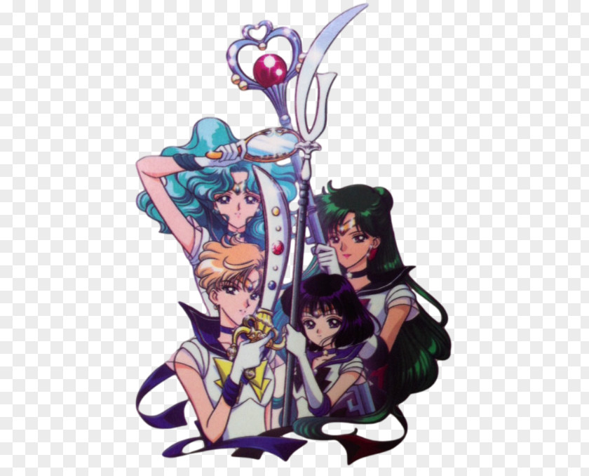 Sailor Moon Saturn Uranus Chibiusa Neptune PNG