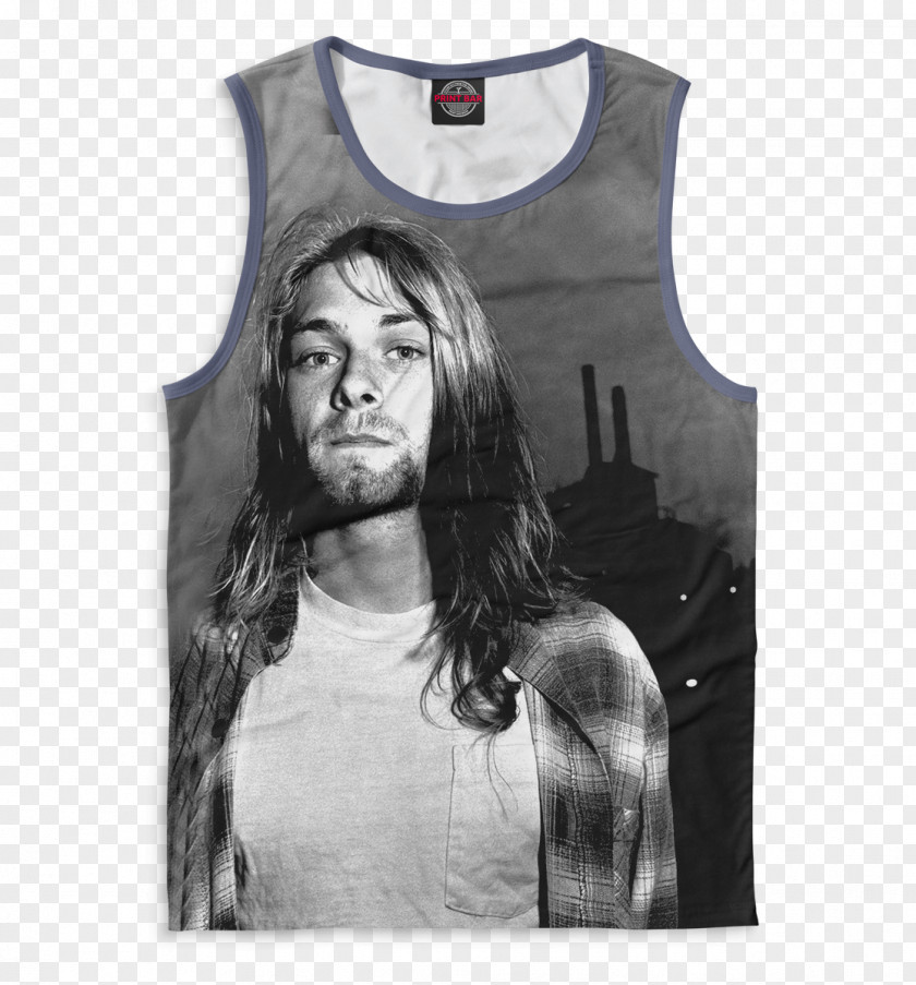 T-shirt Kurt Cobain. Breviario Soaked In Bleach Grunge PNG
