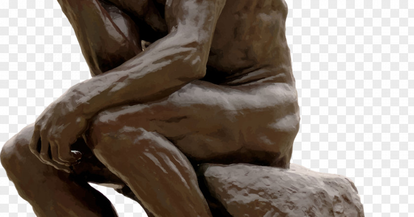 The Thinker Sculpture Clip Art PNG