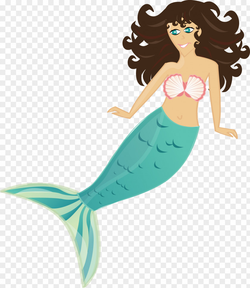 Vector Illustration Mermaid Silhouette PNG