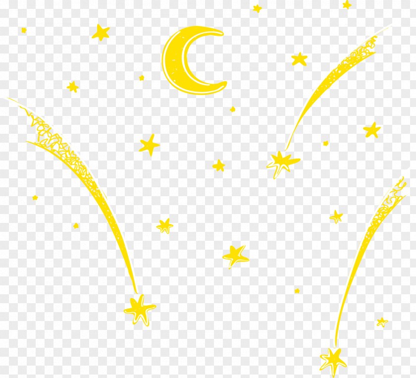 Vector Moon Star Decoration Area Angle Pattern PNG