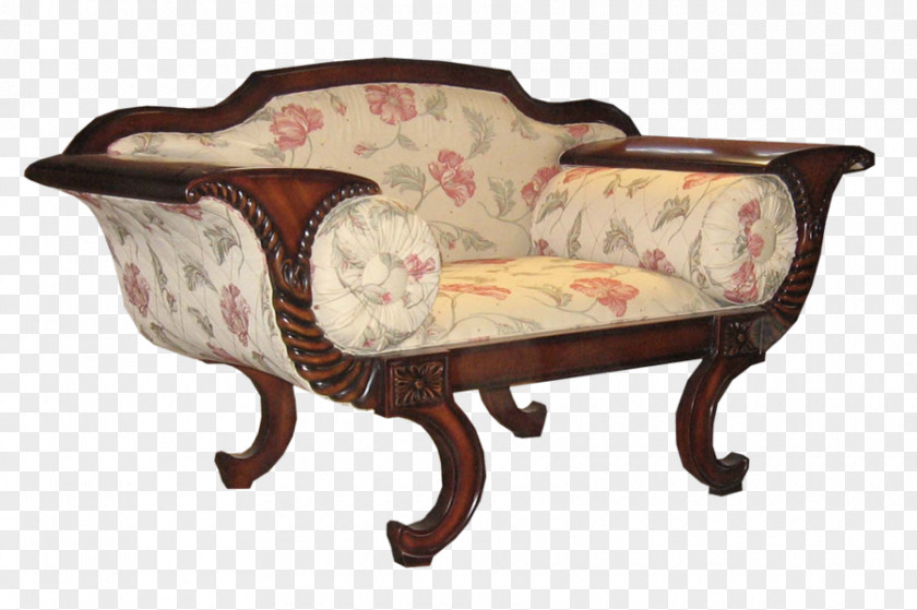 Chair Loveseat Couch Antique PNG