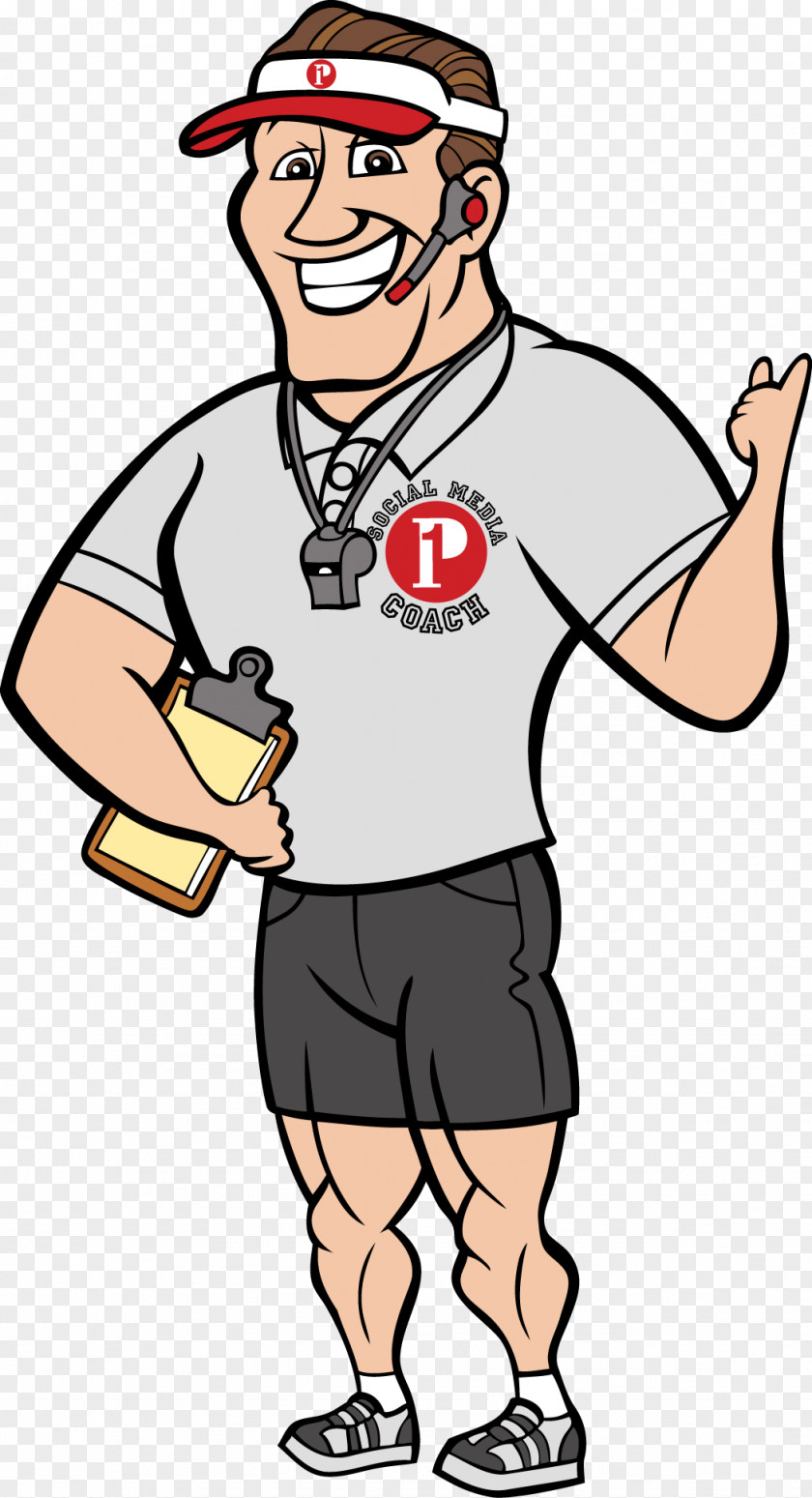 Coach Social Media Marketing Mass Cartoon Clip Art PNG