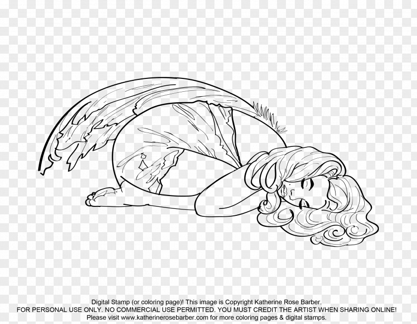 Faerie Postage Stamps Rubber Stamp Coloring Book Carnivores Sketch PNG