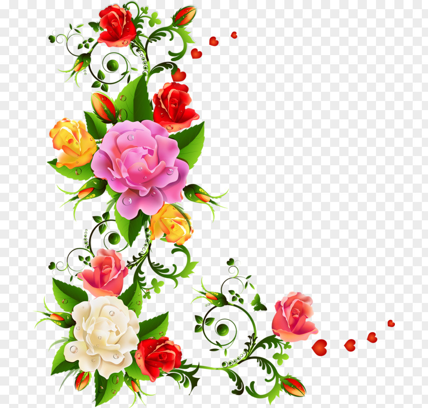 цветы акварель Garden Roses Floral Design Cut Flowers PNG
